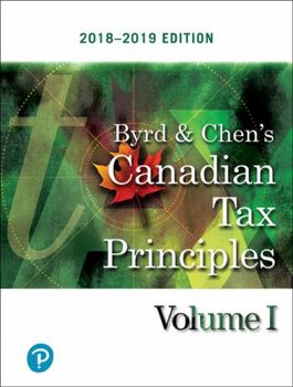 Paperback Canadian Tax Principles, 2018-2019 Edition, Volume 1 Book