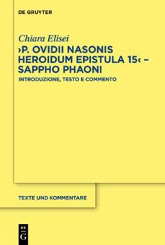 Hardcover Ovidio, >Heroides: Introduzione, Testo E Commento [Italian] Book