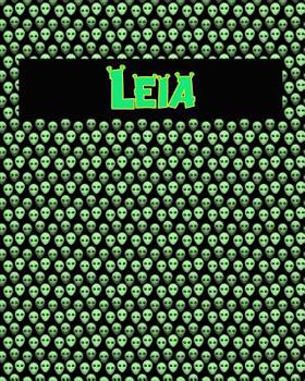 Paperback 120 Page Handwriting Practice Book with Green Alien Cover Leia: Primary Grades Handwriting Book