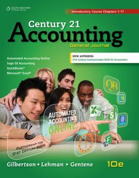 Hardcover Century 21 Accounting: General Journal, Introductory Course, Chapters 1-17, Copyright Update Book