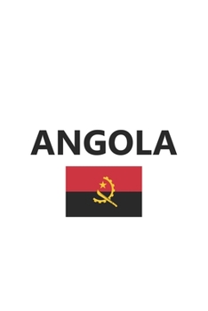 Angola: Flag Country Africa African Stylish Sketchbook Journal for Drawing, Sketching, Doodling, & Painting Art Book 6x9 Inches 120 Pages Gift