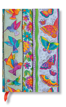 Misc. Hummingbirds & Flutterbyes Mini Lined Hardcover Journal, 176pg, 85gsm, Laurel Burch Collection by Paperblanks (Playful Creations) Book