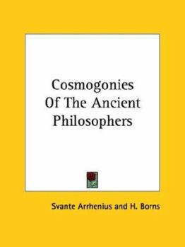 Paperback Cosmogonies Of The Ancient Philosophers Book