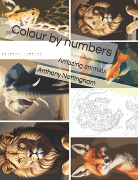 Paperback Colour by numbers: Amazing animals Book