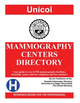Paperback Mammography Centers Directory, 2022 Edition Book