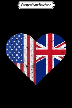 Composition Notebook: United Kingdom Flag English American Hometown Vintage Gift Journal/Notebook Blank Lined Ruled 6x9 100 Pages