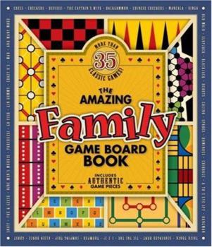 Hardcover The Amazing Family Game Board Book [With Rule BookWith DiceWith CardsWith Game Pieces & Marker] Book