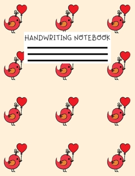 Paperback Handwriting Notebook: Handwriting Composition Notebook Book