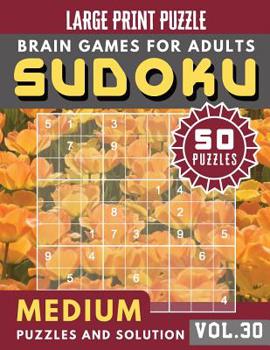 Paperback Sudoku Medium: Sudoku medium difficulty Quiz Books for Beginners Large Print for Adults & Seniors (Sudoku Brain Games Puzzles Book La [Large Print] Book