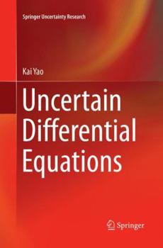 Paperback Uncertain Differential Equations Book