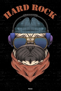 Hard Rock Planner: Hard Rock Dog Music Calendar 2020 - 6 x 9 inch 120 pages gift
