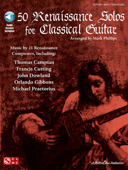 Paperback 50 Renaissance Solos for Classical Guitar (Book/Online Audio) [With CD] Book