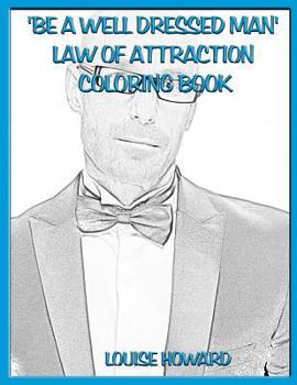 Paperback 'Be a well dressed man' Law Of Attraction Coloring Book