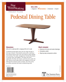 Misc. Supplies Fine Woodworking's Pedestal Dining Table Book