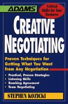 Paperback Creative Negotiation Book