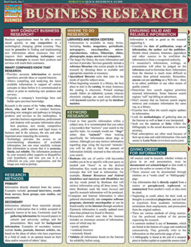Business Research (Quickstudy Reference Guides - Academic)
