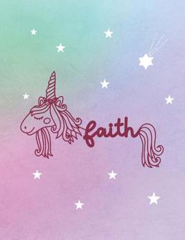 Paperback Faith: Unicorn Name Notebook Book