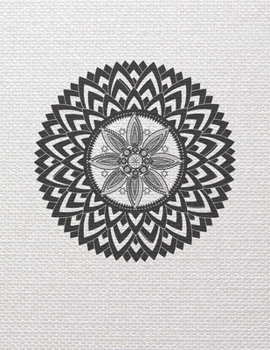 Notebook: 8.5 x 11 inches, lined paper, 110 pages (mandala notebook/journal/composition book).