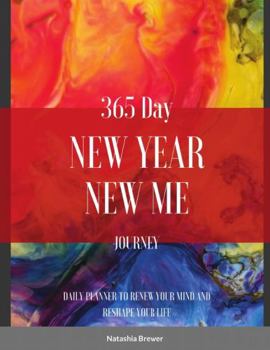 Paperback 365 Day New Year, New Me Journey Daily Planner (Color Splash) Book