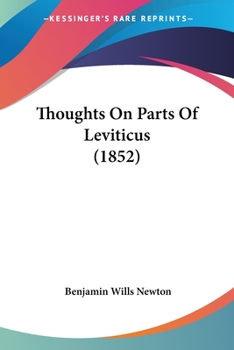 Paperback Thoughts On Parts Of Leviticus (1852) Book