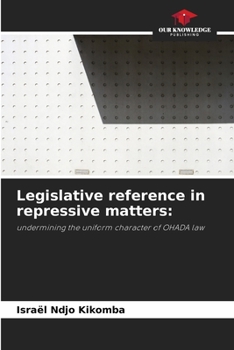 Paperback Legislative reference in repressive matters Book