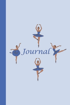Paperback Journal: Ballerinas (Blue) 6x9 - GRAPH JOURNAL - Journal with graph paper pages, square grid pattern Book