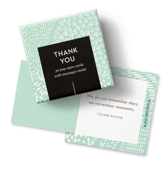 Misc. Thoughtfulls: Thank You: 30 Pop-Open Cards with Messages Inside Book