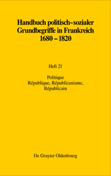 Paperback Politique. République, Républicanisme, Républicain [German] Book