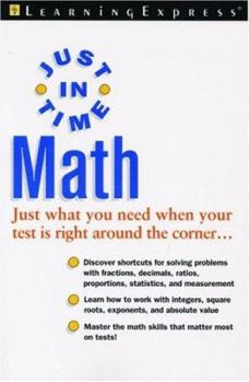Paperback Just in Time Math Book