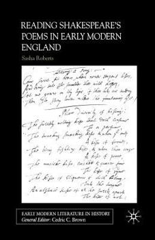 Paperback Reading Shakespeare's Poems in Early Modern England Book