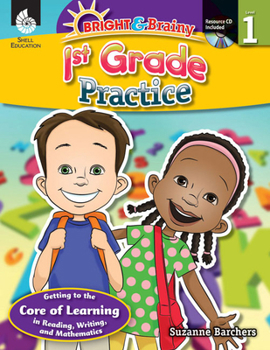 Paperback Bright & Brainy: 1st Grade Practice Book