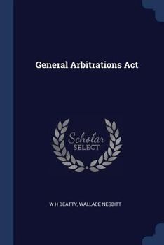Paperback General Arbitrations Act Book