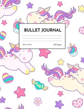 Bullet Journal: Unicorn Dot Grid Notebook - Dotted Note Pad for Kids, Girls, Teens, Tweens, Women - Gifts for Birthday and Christmas | Creative Art 00544