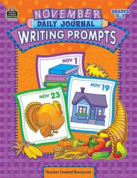 Paperback November Daily Journal Writing Prompts Book