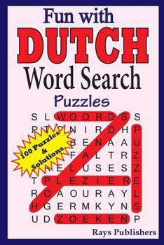 Paperback Fun with Dutch - Word Search Puzzles [Dutch] [Large Print] Book