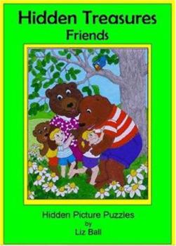 Paperback Hidden Treasures: Friends: Hidden Picture Puzzles Book