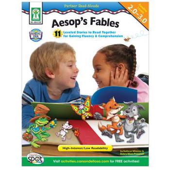 Paperback Aesop's Fables: 11 Leveled Stories to Read Together for Gaining Fluency and Comprehension Book