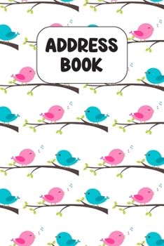 Paperback Address Book: Cute Address Book with Alphabetical Organizer, Names, Addresses, Birthday, Phone, Work, Email and Notes Book