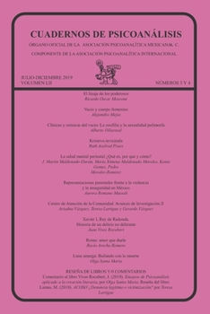 Paperback CUADERNOS DE PSICOANÁLISIS, julio-diciembre 2019, VOLUMEN LII, números 3 y 4 [Spanish] Book