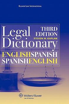 Hardcover English/Spanish and Spanish/English Legal Dictionary (English and Spanish Edition) Book