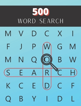 Paperback Word Search 500: Funny Crossword Puzzle Books For Adults - Word Scramble Books For Adults - Circle A Word Puzzle Books - Word Searches Book