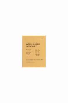Paperback Middle English Dictionary: W.7 Book