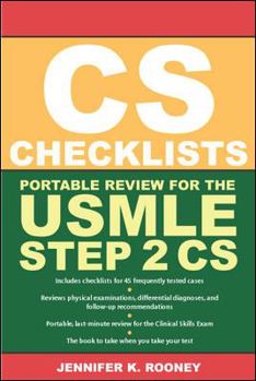 Paperback CS Checklists: Portable Review for the USMLE Step 2 CS (Clinical Skills Exam) Book