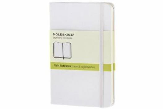 Moleskine White Pocket Plain Notebook Hard
