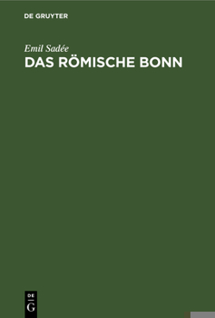 Hardcover Das Römische Bonn [German] Book