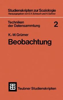 Paperback Techniken Der Datensammlung 2: Beobachtung [German] Book