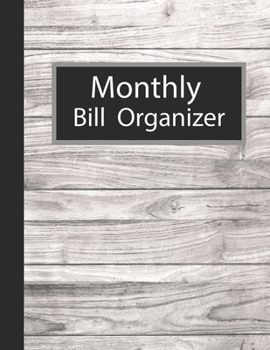 Monthly Bill Organizer: My bill planner with income list,Weekly expense tracker ,Bill Planner, Financial Planning Journal Expense Tracker Bill and Notebook
