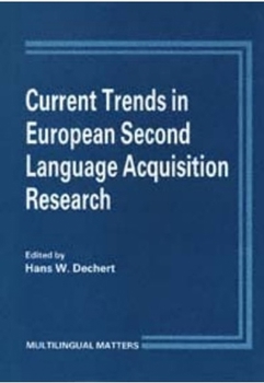Paperback Current Trends in European Second Language Research Book