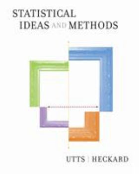 Hardcover Statistical Ideas and Methods [With CDROM] Book