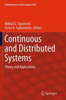 Paperback Continuous and Distributed Systems: Theory and Applications Book